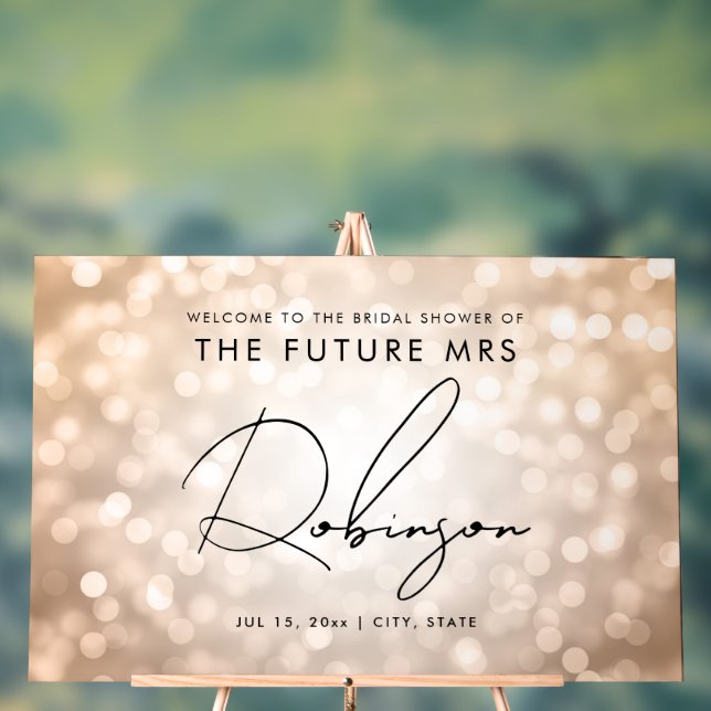 FUTURE MRS Fête des mariées Accueil Lumières en cu (Neutre)