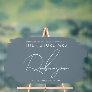 FUTURE MRS Fête des mariées Welcome Paint Dusty Bl