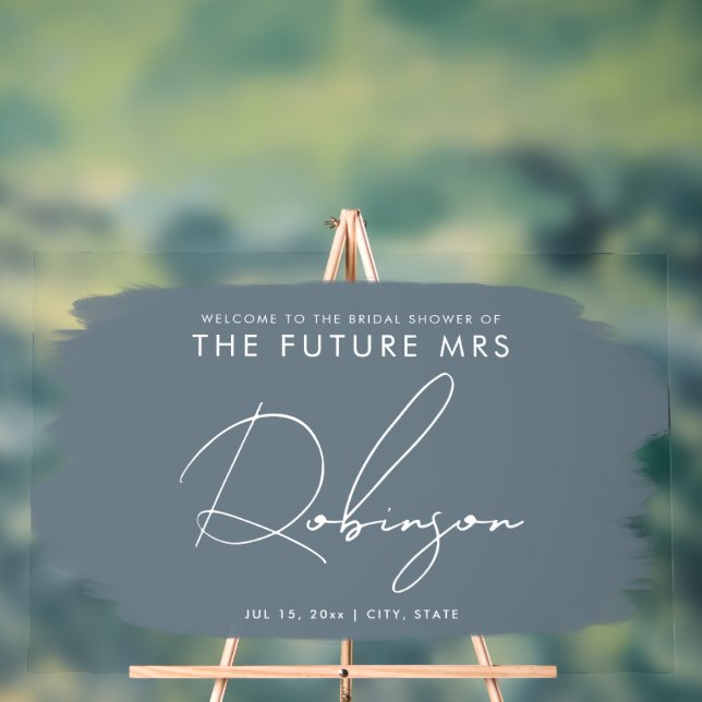 FUTURE MRS Fête des mariées Welcome Paint Dusty Bl (Neutre)