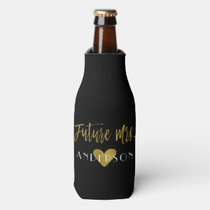 Future Mrs. Gold Foil Bride Bottle Cooler