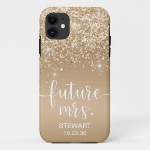 Future Mrs Gold Glitter Case-Mate iPhone Case