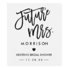 Future MRS Hand Drawn Lettering Bridal Shower
