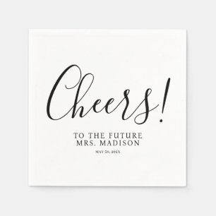 Future Mrs Minimal and Chic   Wedding Napkins
