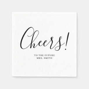 Future Mrs Modern Bridal Shower Napkins