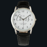 Future Mrs Modern Bridal Shower Watch<br><div class="desc">These elegant,  modern wedding or bridal shower Watches feature a simple black and white text design that exudes minimalist style. Add your initials or monogram to make them completely your own.</div>