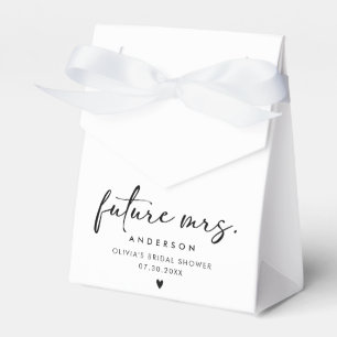 Future Mrs. Modern Handwriting Script Favor Box