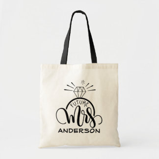 Future Mrs. personalized last name Tote Bag
