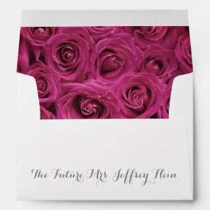 Future Mrs. Pink Rose Bridal Shower Envelope