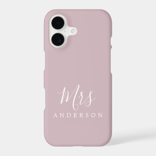 Future Mrs Purple White Chic Script Bride (Back)