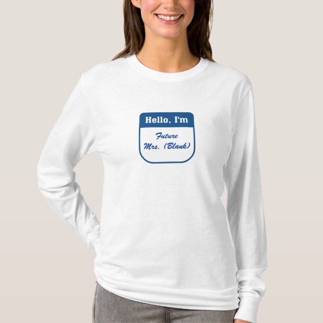 Future Mrs. T-shirts - Personalized (Front)