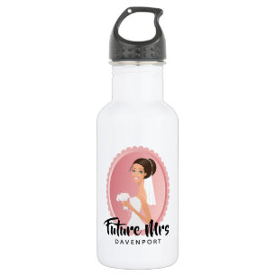 Future Mrs with Bride in Wedding Gown 532 Ml Water Bottle