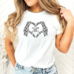 Future Mrs. Women Shirts Gothic Skeleton Hands<br><div class="desc">This is a gothic inspired "future mrs." shirt featuring skeleton hands and a moody dark design. Edit all colours and wording to make this mug fit your event needs and personal style. Select "personalize this template" to make any further edits :) * FOR AN OVERSIZED LOOK SHOWN WITH THE MODEL...</div>
