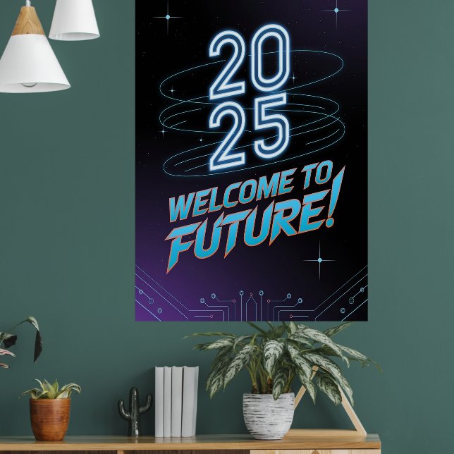 Future Neon Poster (Living Room 1)