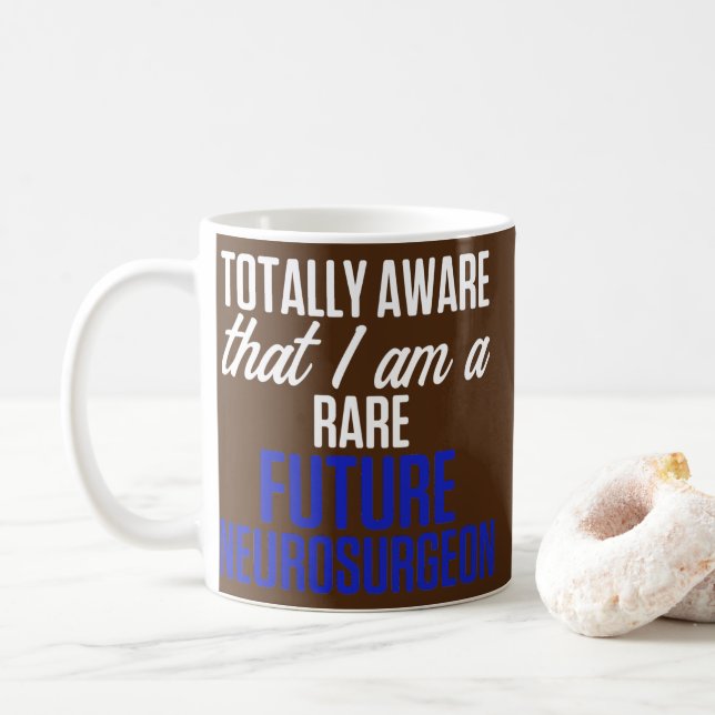 Future Neurosurgeon Neurology Aware Neuro Doctor  Coffee Mug (With Donut)