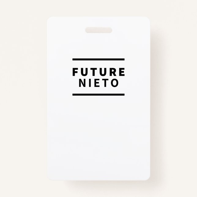 Future nieto badge (Front)