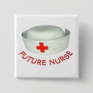 Future Nurse 2 Inch Square Button