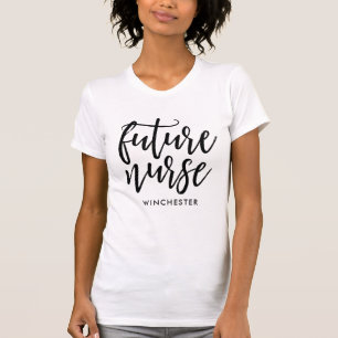 Future Nurse Black Script T-Shirt