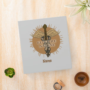 Future Nurse Caduceus Binder