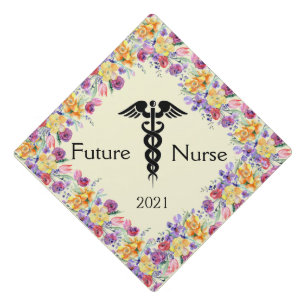 Future Nurse Caduceus   Graduation Cap Topper