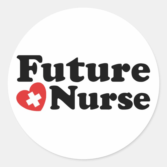 Future Nurse Classic Round Sticker (Front)