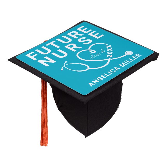 Future Nurse Graduation Cap Topper (Angled)