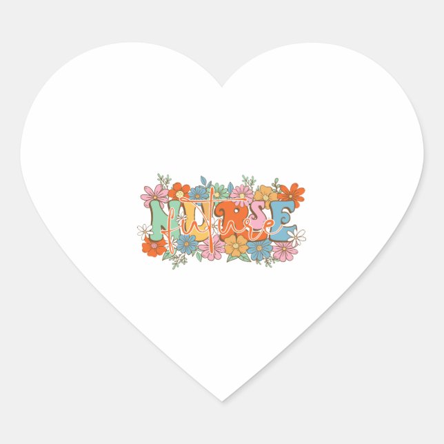 Future Nurse     Heart Sticker (Front)