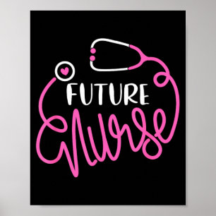 Future Nurse Life Funny Nursing Student Nurse In Poster
