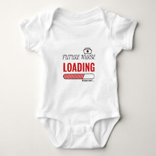 Future Nurse Loading Funny Trendy Personalized Baby Bodysuit