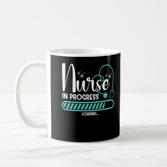 Future Nurse Progress Loading Registered Nurses Coffee Mug (Left)