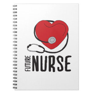 Future Nurse Soon to be Nurse Art Registered Nurse Notebook