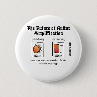 Future Of Guitar Amplification on White 2 Inch Round Button