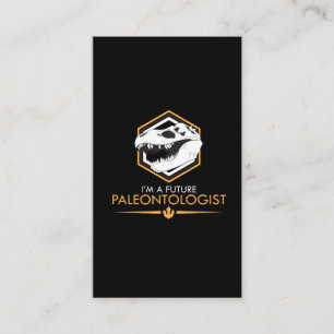 Future Paleontologist - Dinosaur Skull Dino Gift Business Card