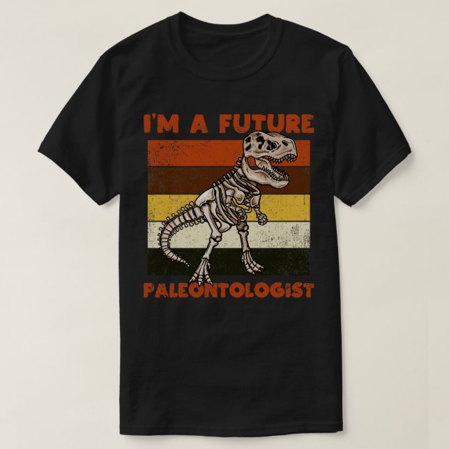 Future Paleontologist Dinosaur T-Shirt (Design Front)