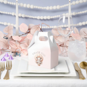 Future Papa Baby Shower Peach Elephant Favor Box