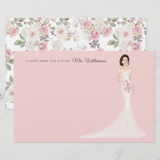 Future papeterie Mme Bride Merci (Devant / Derrière)