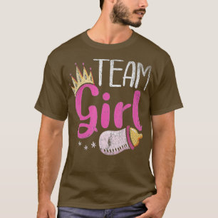Future Parents Team Girl Baby Announcement Gender T-Shirt