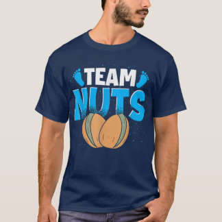 Future Parents Team Nuts Funny Baby Shower Gender  T-Shirt