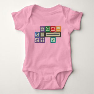Future Physicist's Blocks Baby Bodysuit