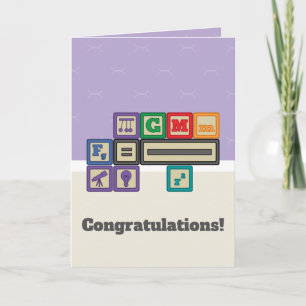 Future Physicist's Blocks Greeting Card