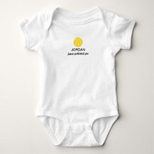 Future Pickleball Pro Funny Personalized Baby Bodysuit