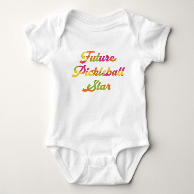 Future Pickleball Star Baby Bodysuit (Front)