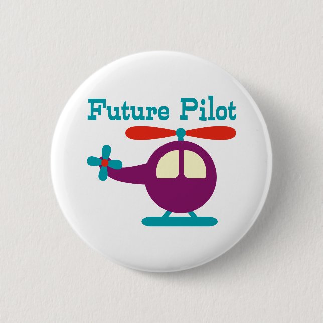 Future Pilot 2 Inch Round Button (Front)
