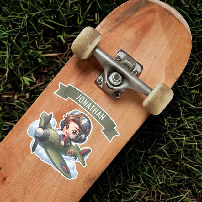 Future Pilot Boy Vintage Airplane Personalized (Creator Uploaded)