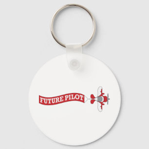 Future Pilot - Plane with Banner Keychain