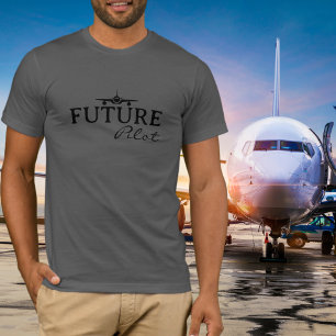 Future Pilot Student Pilot Aviator Simple Custom T-Shirt