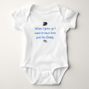 Future Police Officer Baby Bodysuit