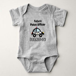 Future Police officer cop car custom Baby Bodysuit