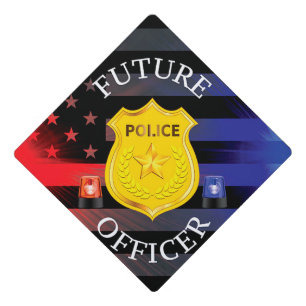 Future Police Officer Grad Cap Topper