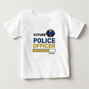 Future Police Officer Loading Funny Personalized Baby T-Shirt