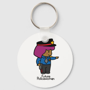 Future Policewoman Keychain